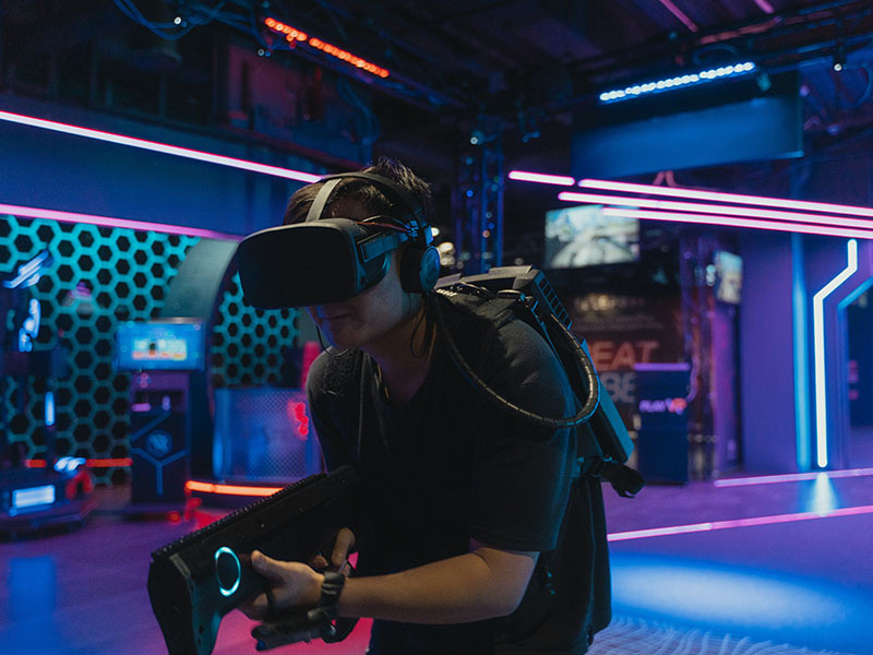 Teamspiele Virtuelle Realität Rennaz Waadt