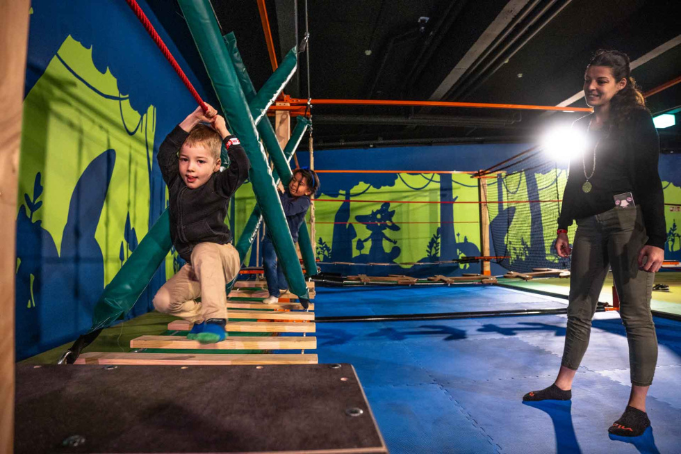 Parcours acrobatique enfants Rennaz Vaud